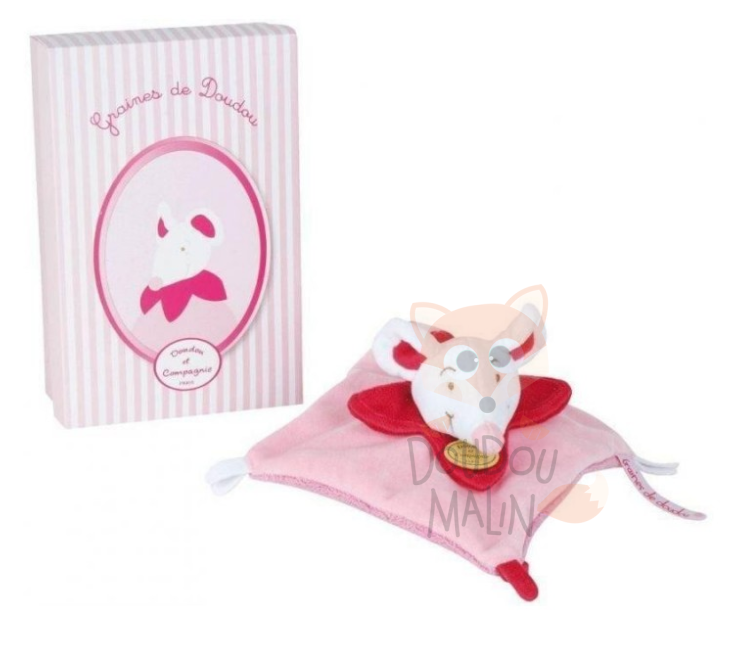  graines baby comforter pink red mouse 